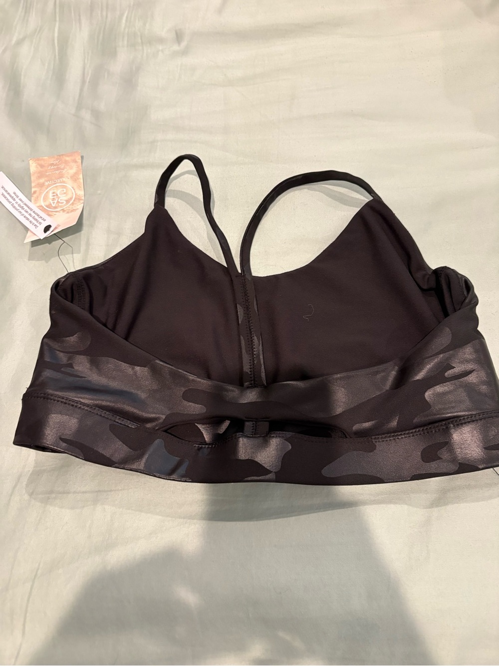 Women’s Black Camouflage  Bralette